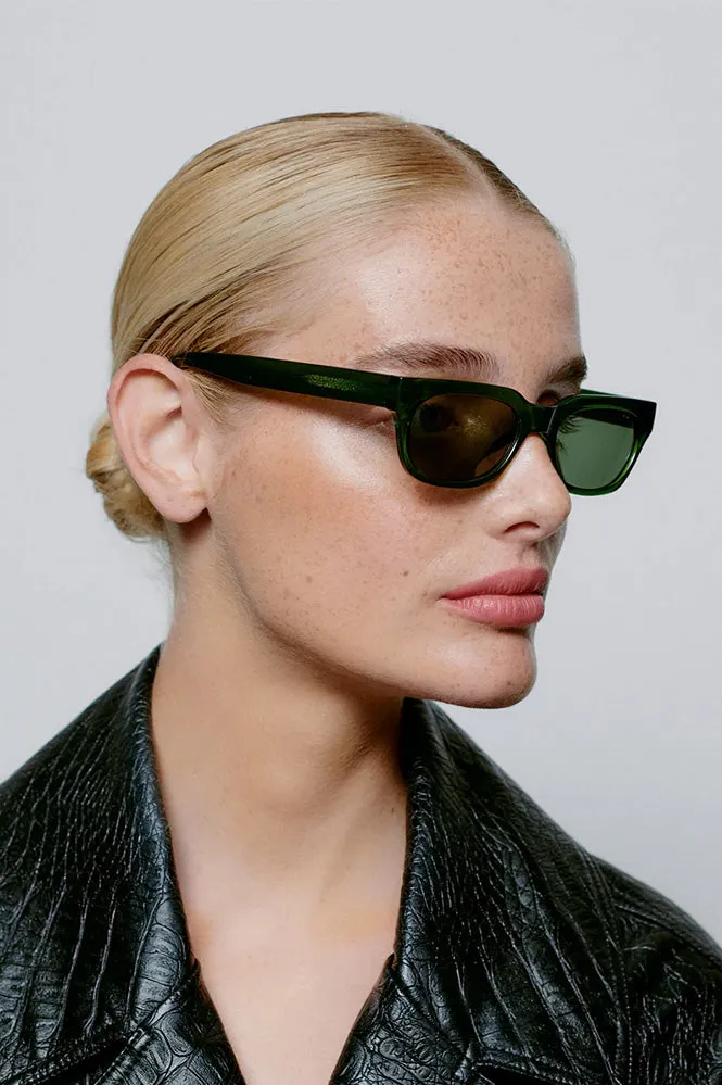 A Kjaerbede Bror Dark Green Sunglasses