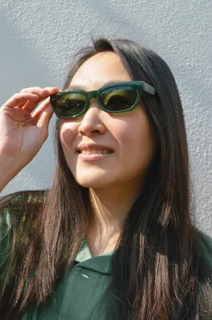 A Kjaerbede Bror Dark Green Sunglasses