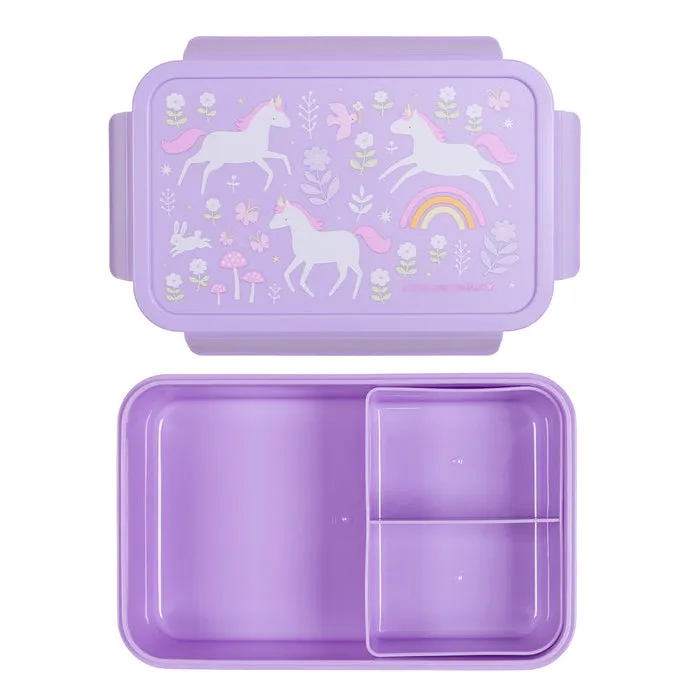 A Little Lovely Company Bento Lunch Box: Unicorn Dreams