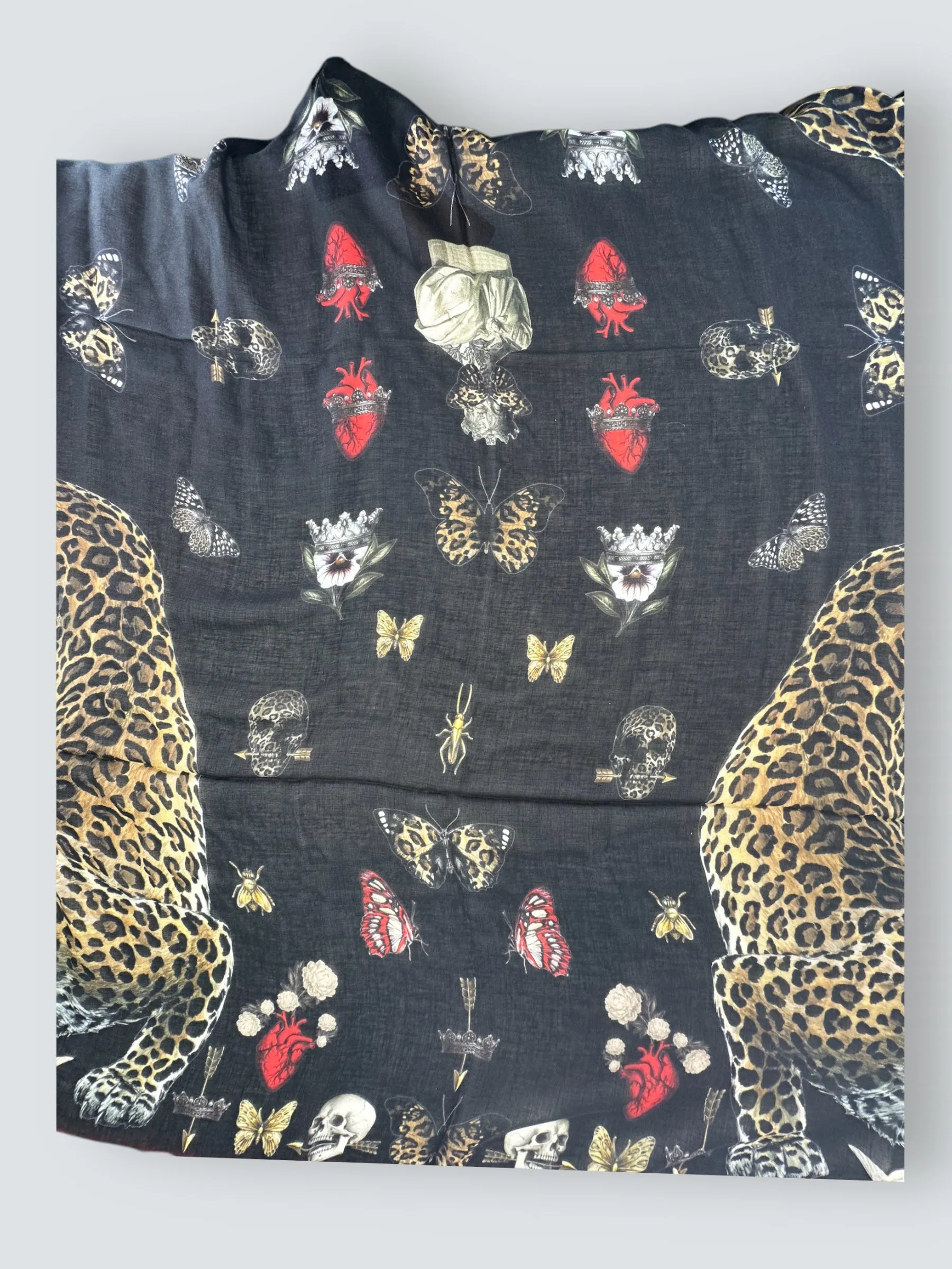Alexander McQueen Regal Leopard Scarf