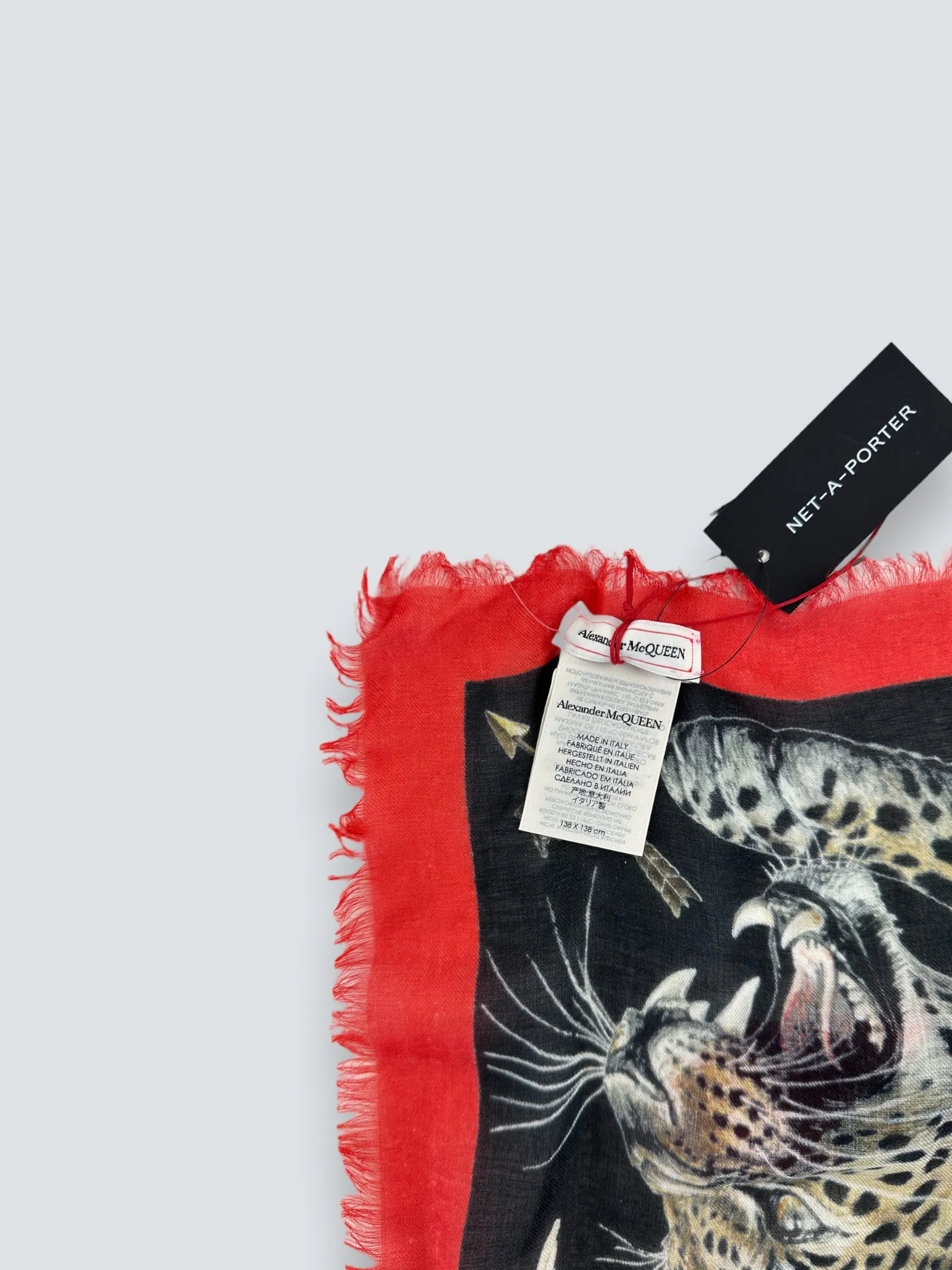 Alexander McQueen Regal Leopard Scarf