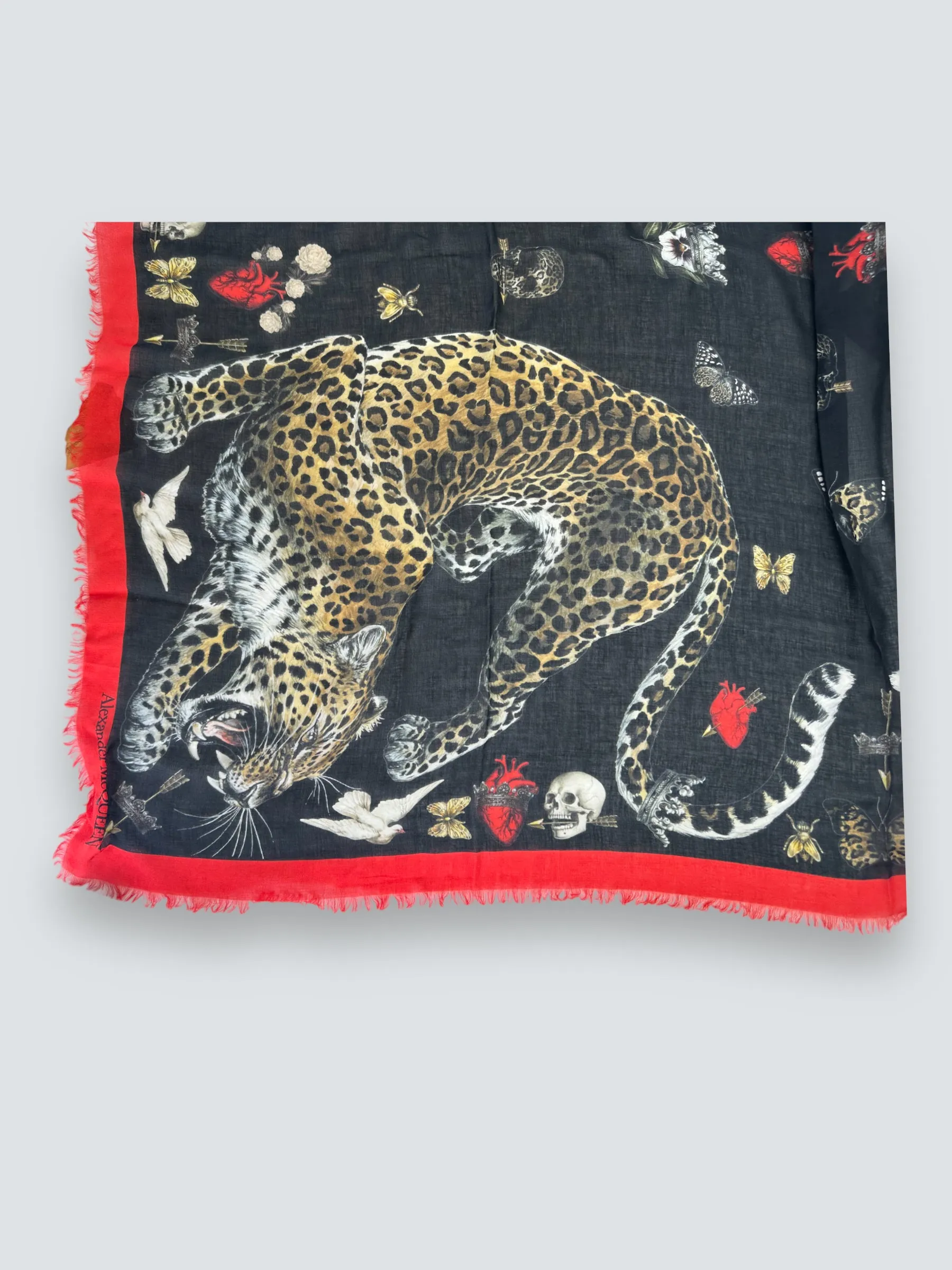 Alexander McQueen Regal Leopard Scarf