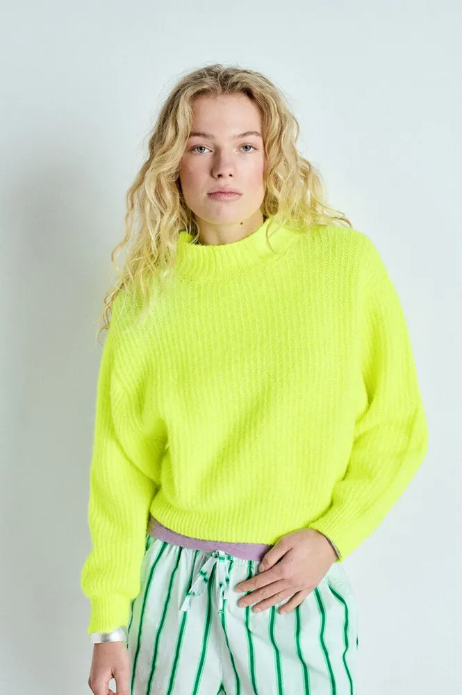 American Vintage East Neon Yellow Pullover