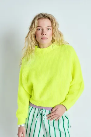 American Vintage East Neon Yellow Pullover