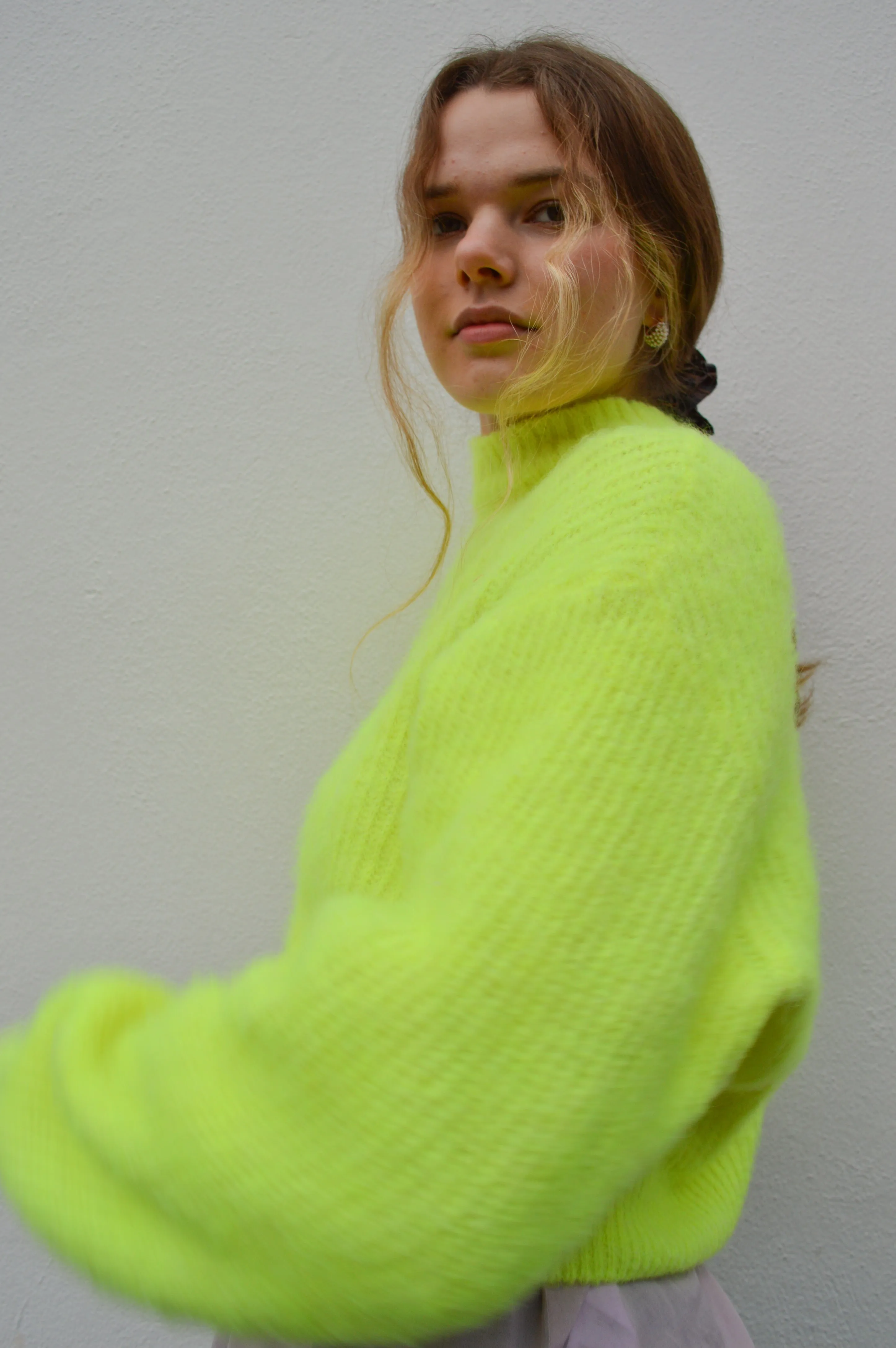 American Vintage East Neon Yellow Pullover