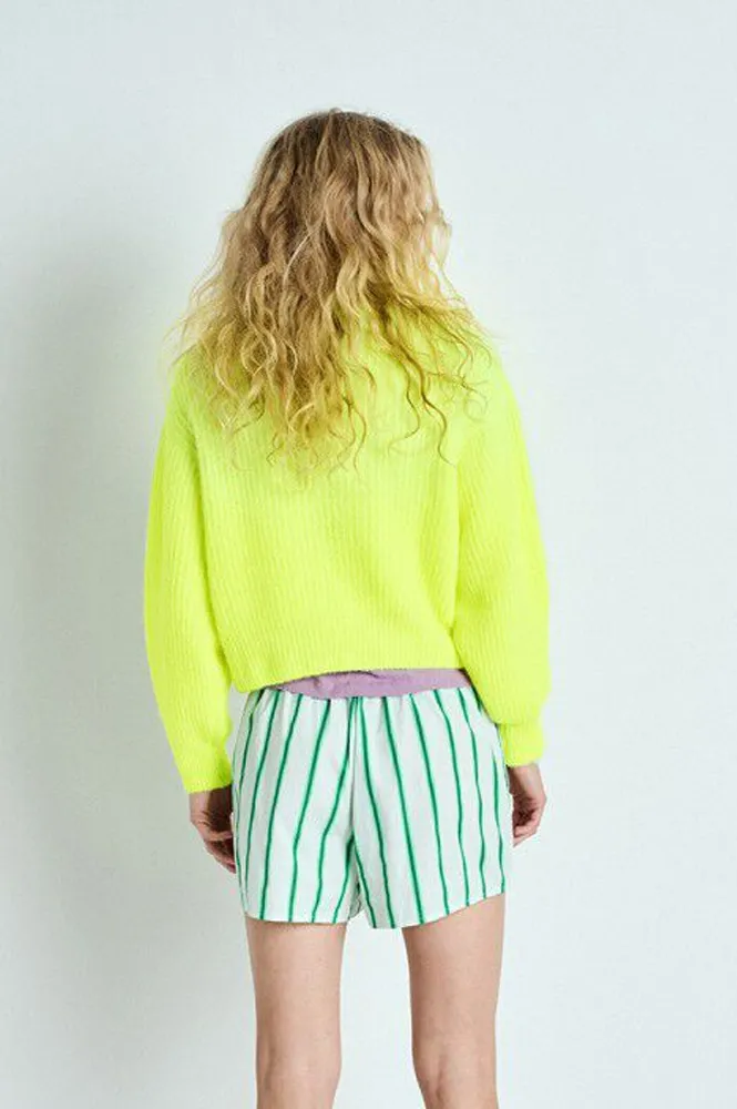 American Vintage East Neon Yellow Pullover