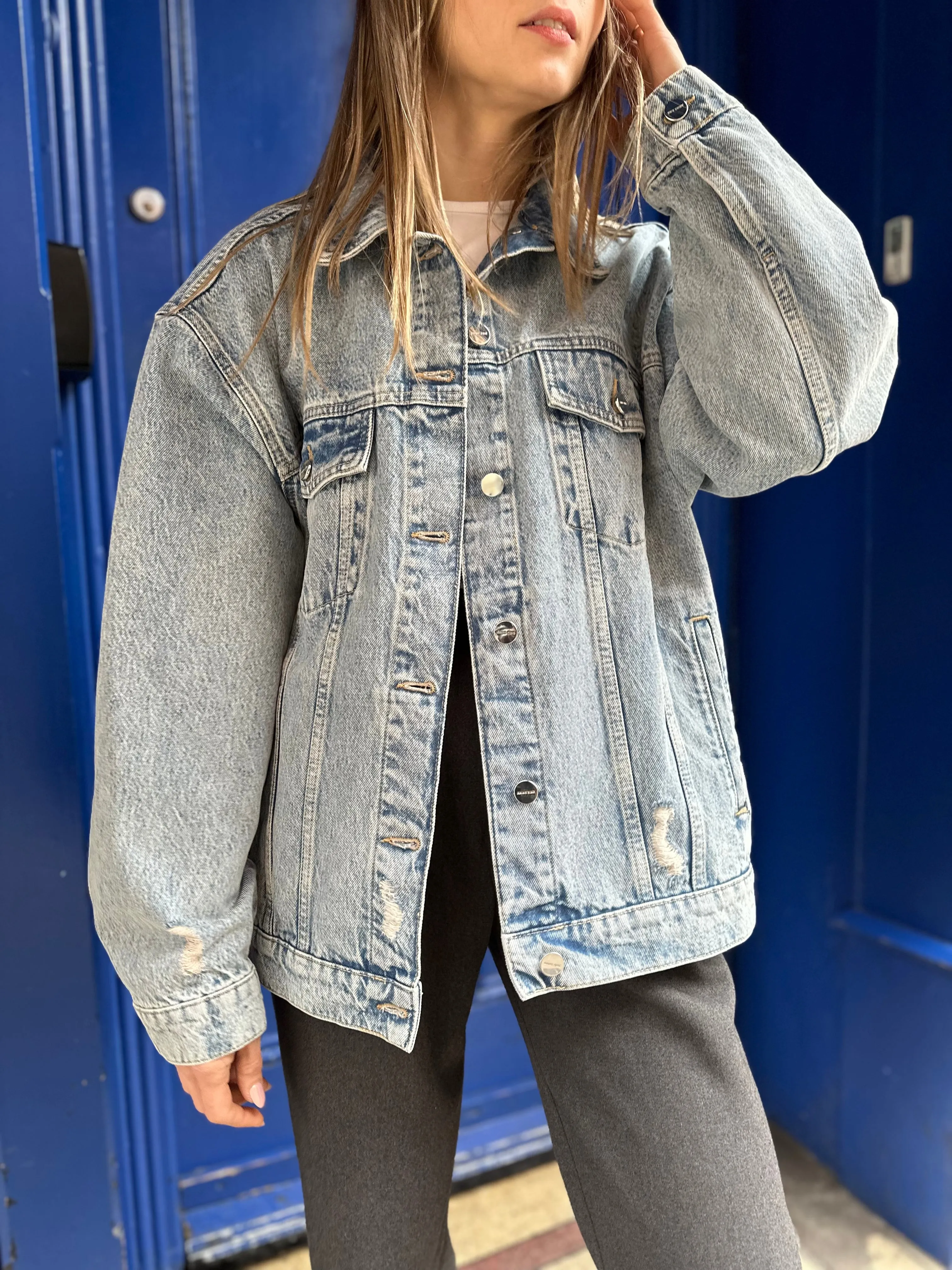 Anine Bing Denim Jacket - Size Large