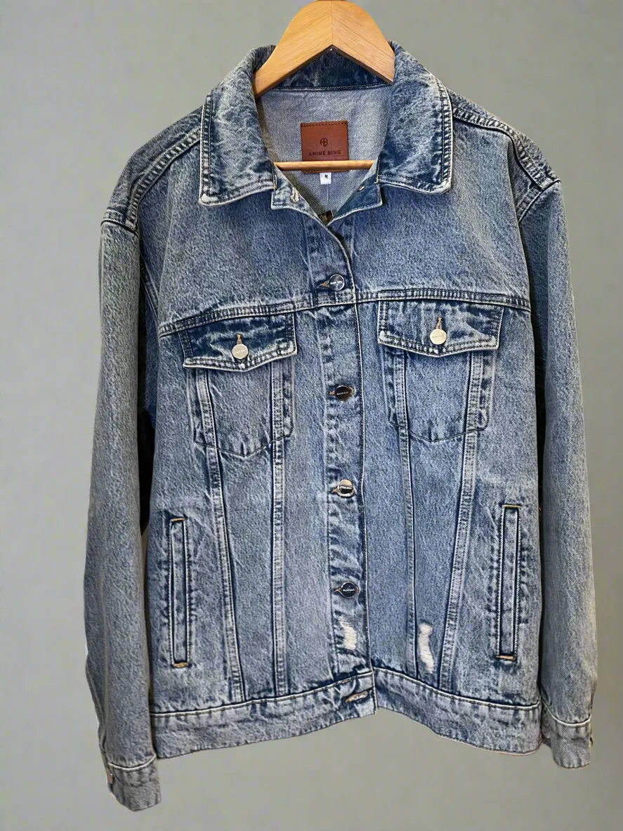 Anine Bing Denim Jacket - Size Large