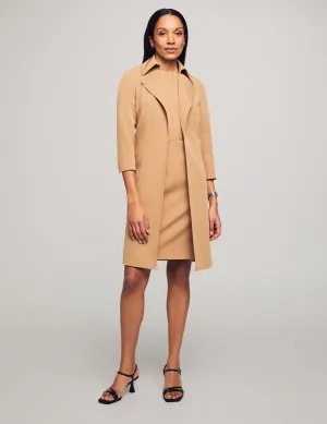 Anne Stretch Wide Collar Kissing Coat- Sale