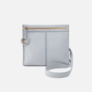 Austin Medium Crossbody In Pebbled Leather - Blue Pearl