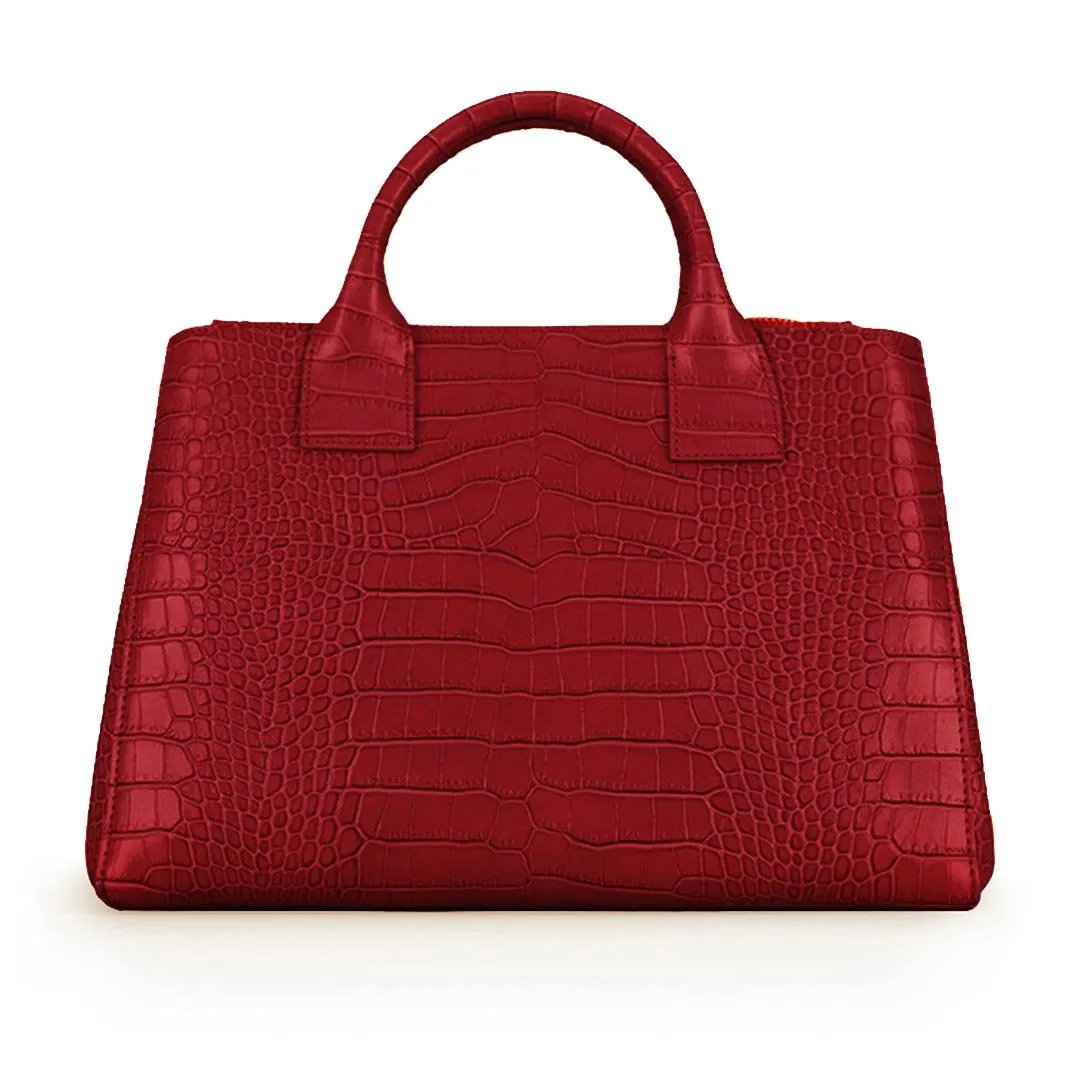 Bella Croco 15 - Dark Red