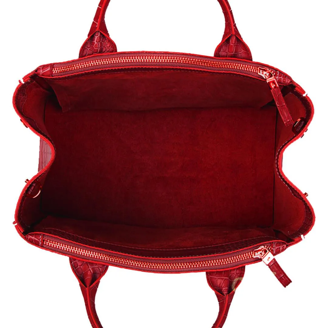 Bella Croco 15 - Dark Red