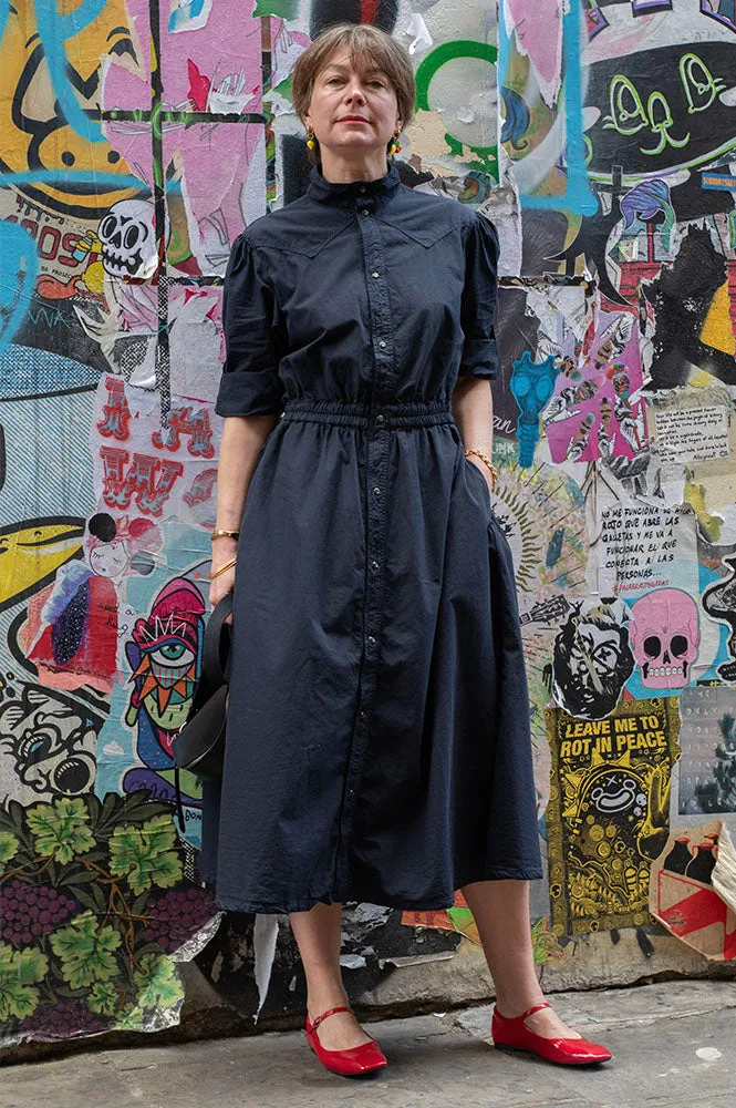 Bellerose Pakita Captain Blue Midi Dress
