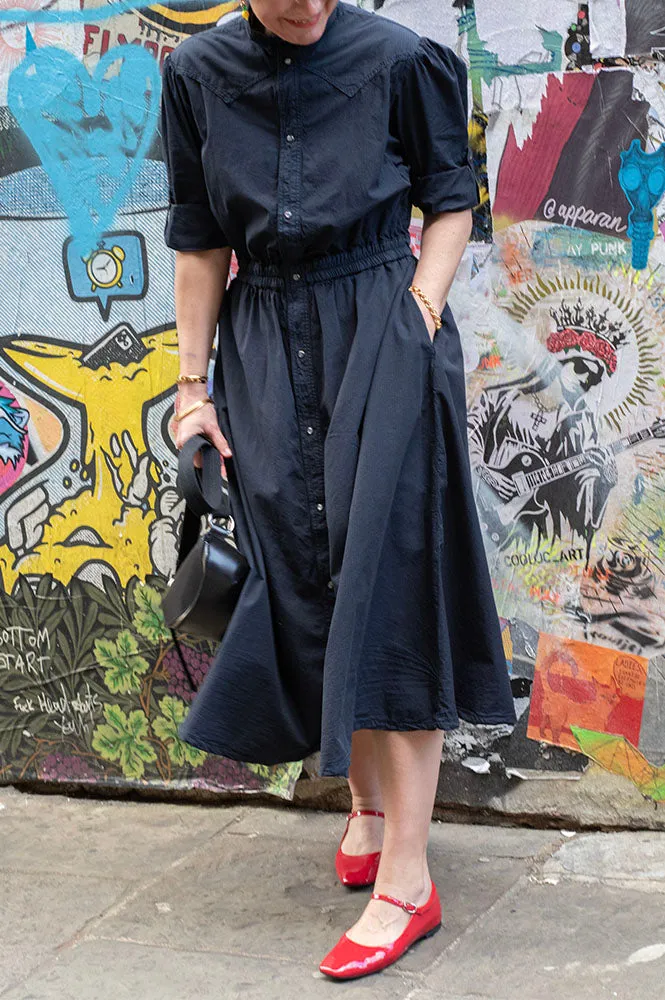 Bellerose Pakita Captain Blue Midi Dress
