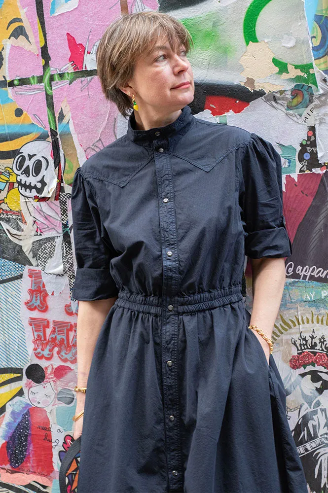 Bellerose Pakita Captain Blue Midi Dress