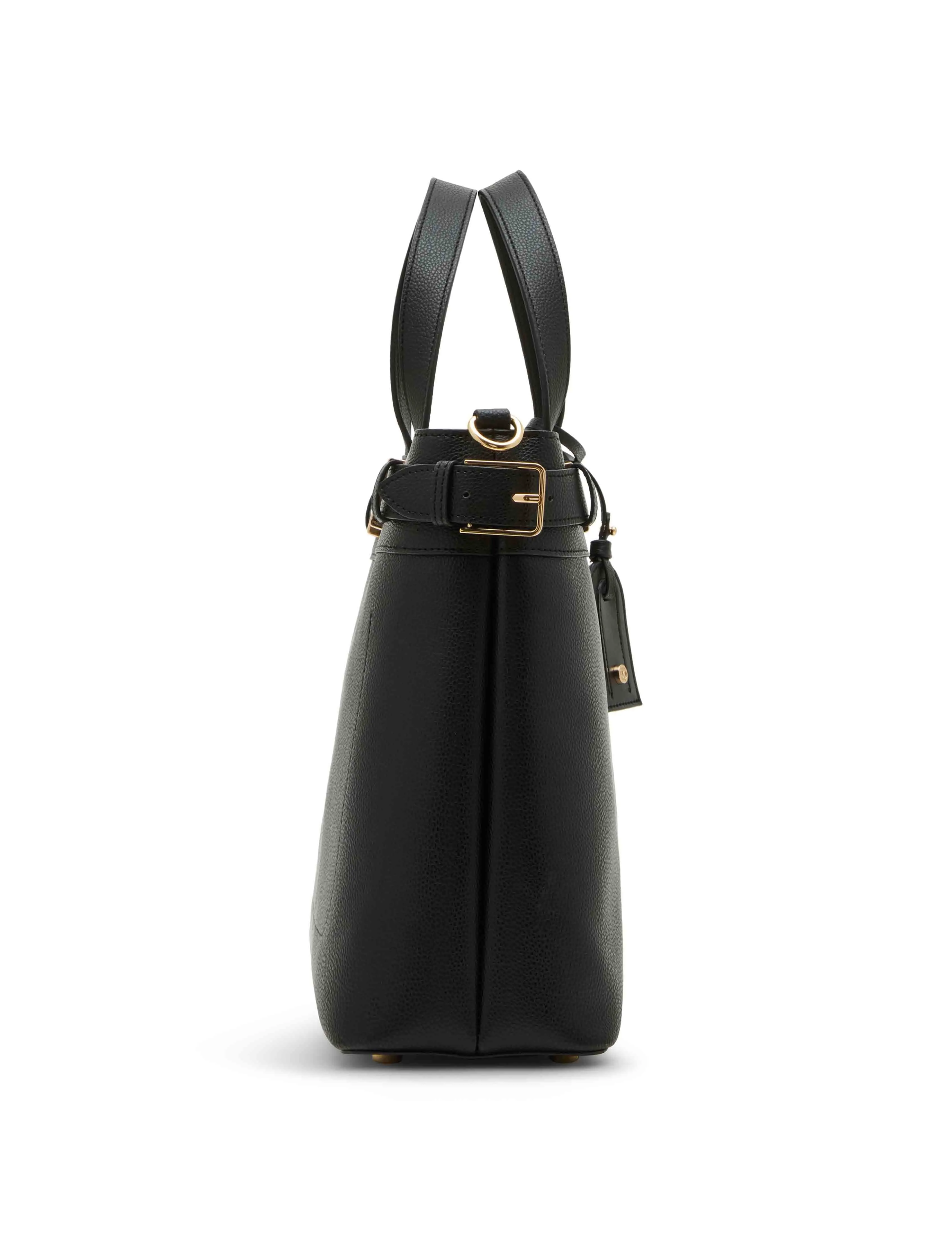Belted Satchel with Convertible Strap