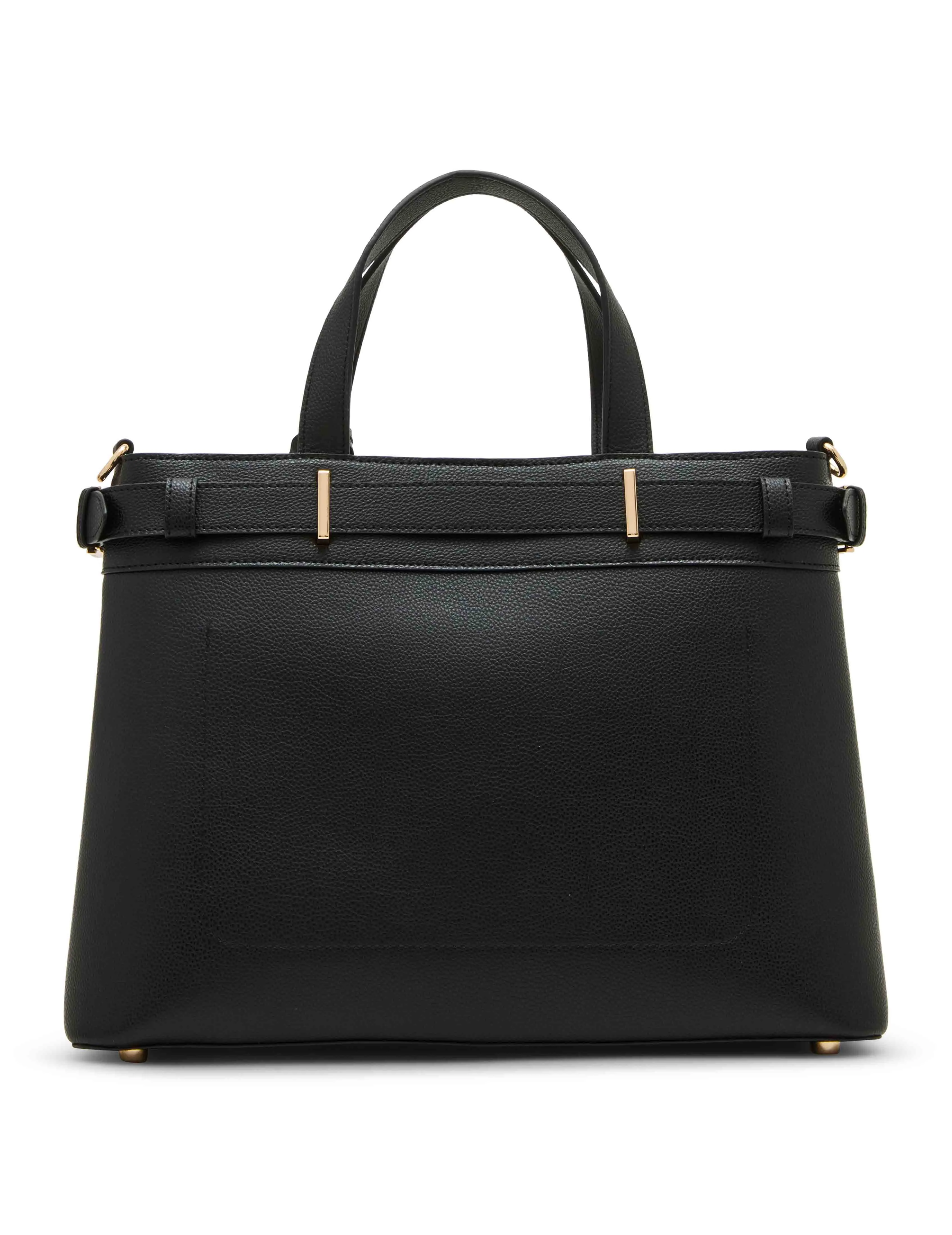 Belted Satchel with Convertible Strap