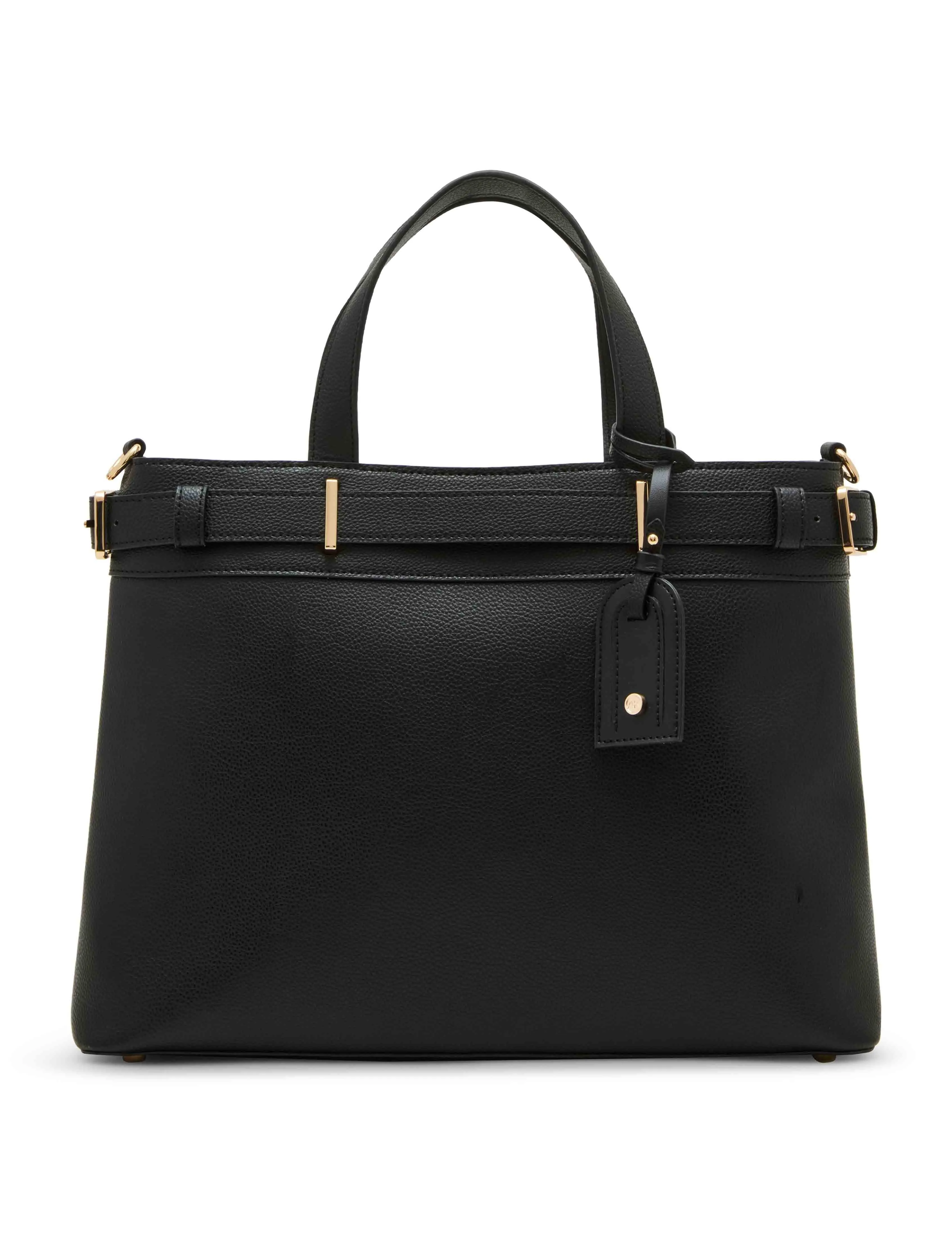 Belted Satchel with Convertible Strap
