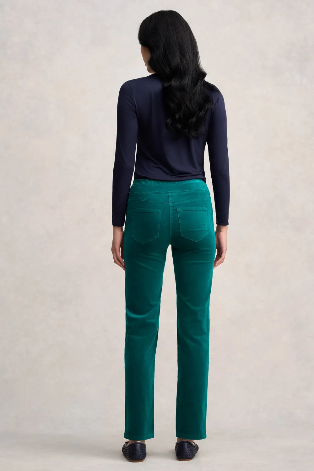 Bengajean®  Velvet Straight Leg - Dark Jade