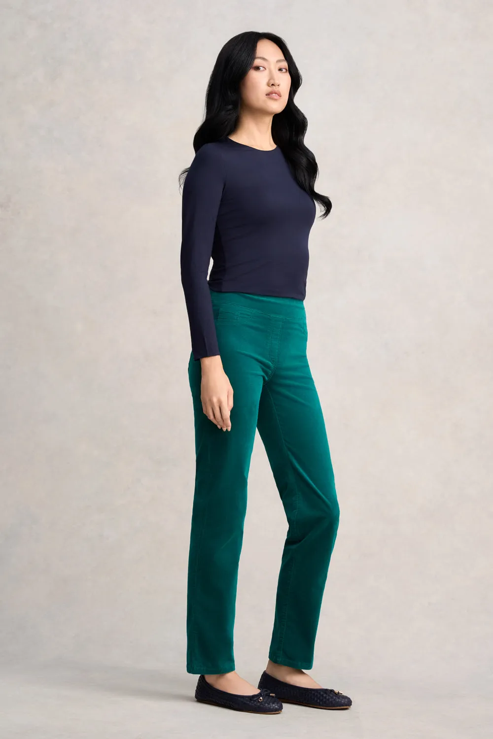 Bengajean®  Velvet Straight Leg - Dark Jade