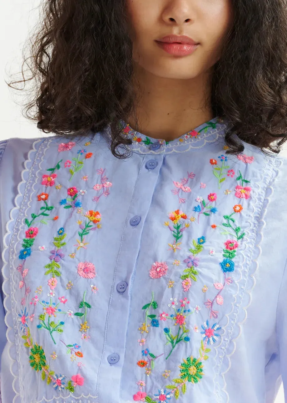 Blouse Horange Aqua-Blue