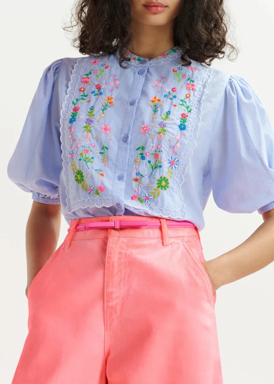Blouse Horange Aqua-Blue