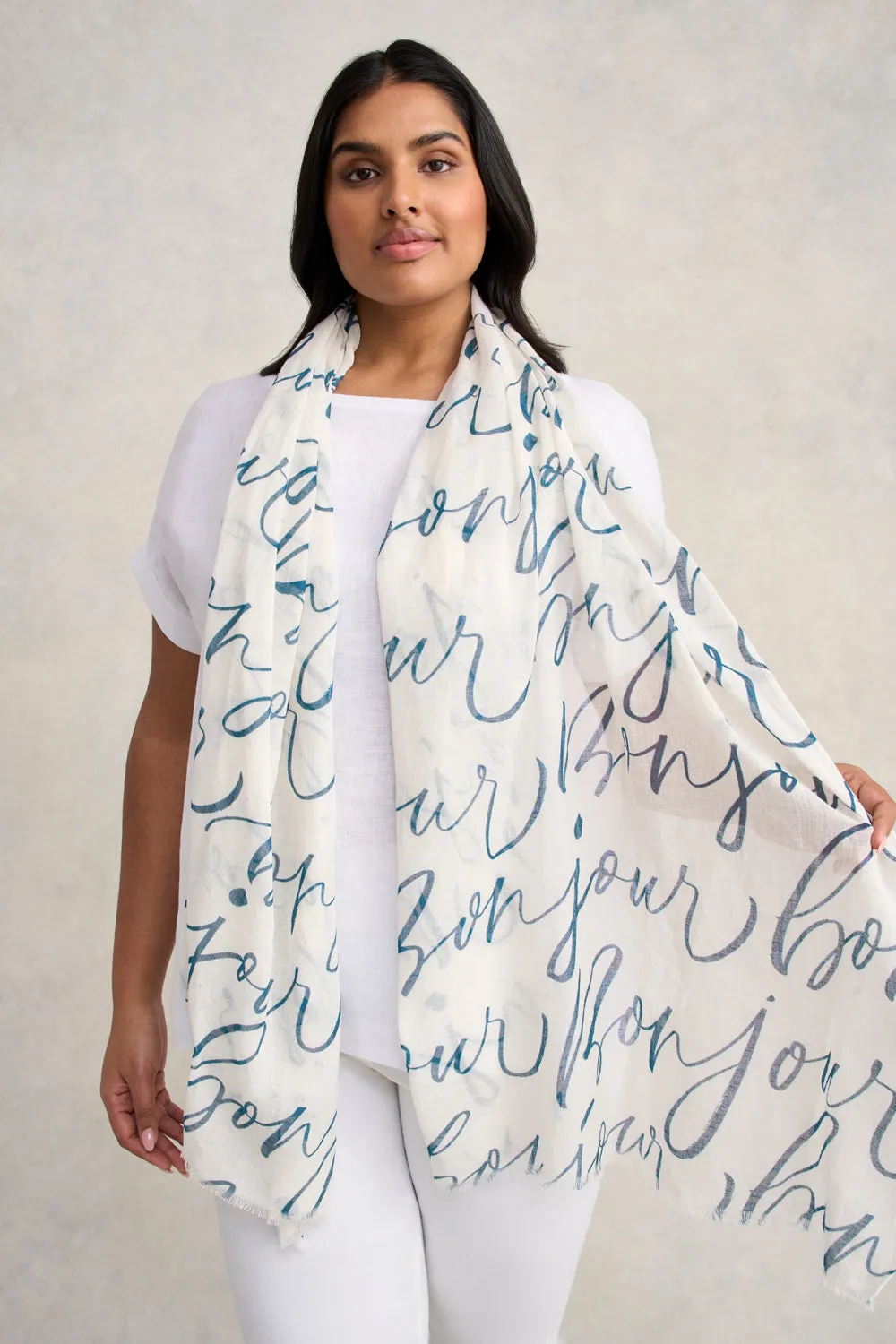Bonjour Cotton Scarf - Multi