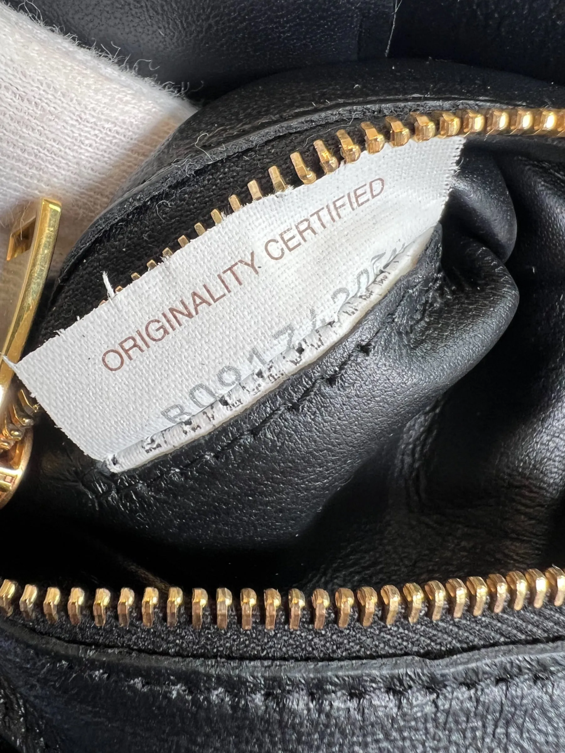 Bottega Black Quilted Leather Chain Cassette Shoulder Bag