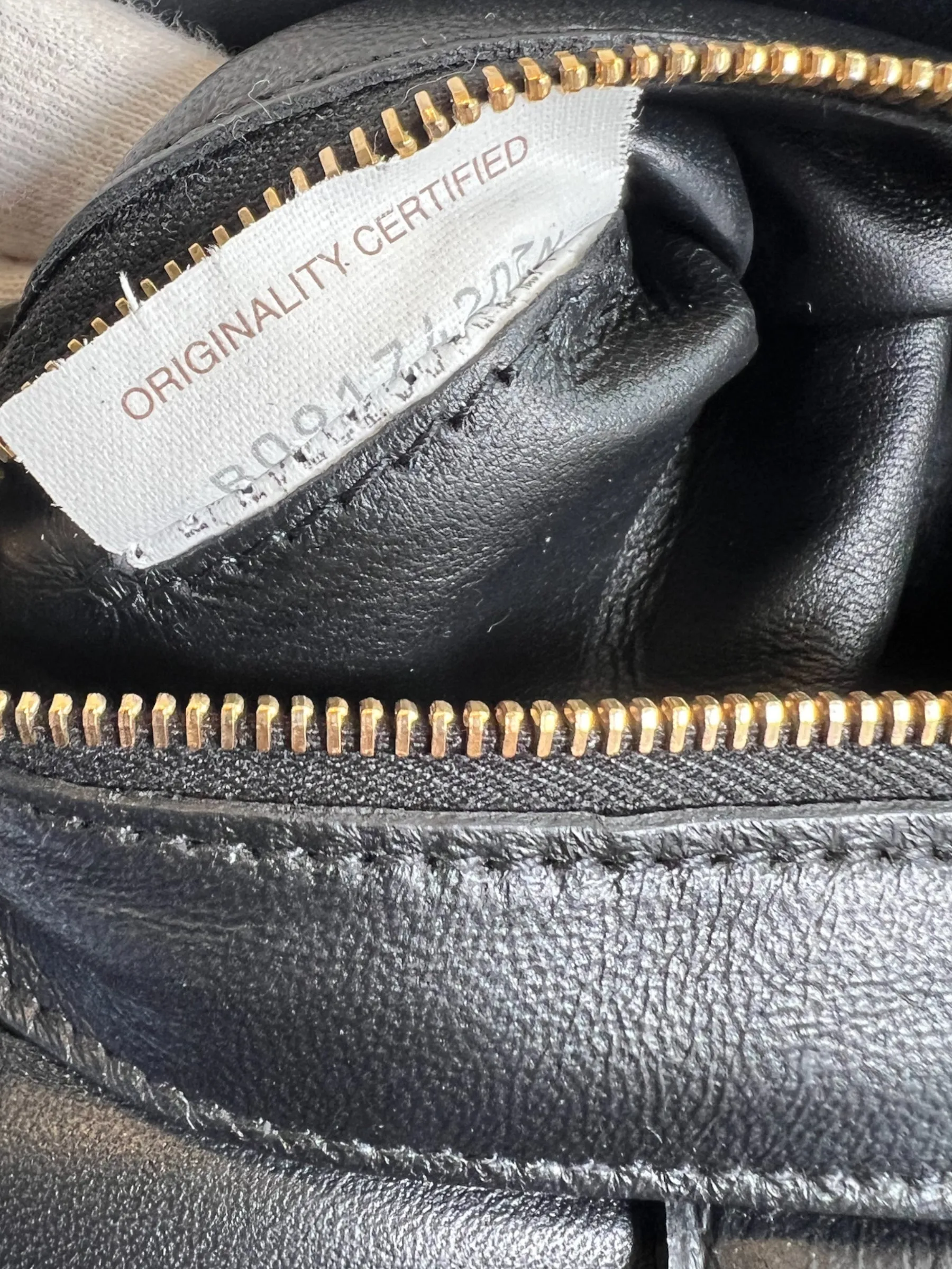 Bottega Black Quilted Leather Chain Cassette Shoulder Bag
