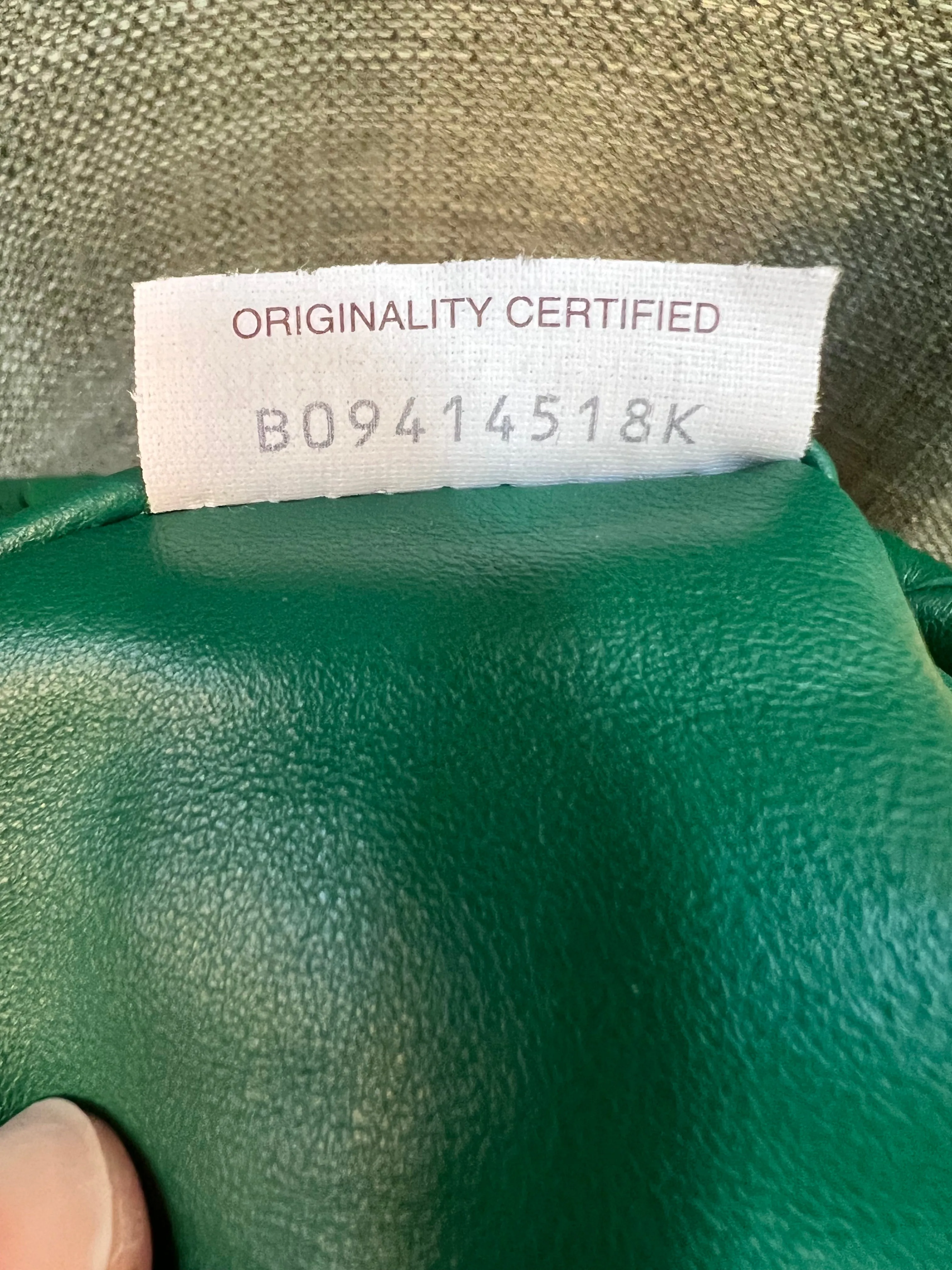 Bottega Green Intrecciato Leather Crossbody