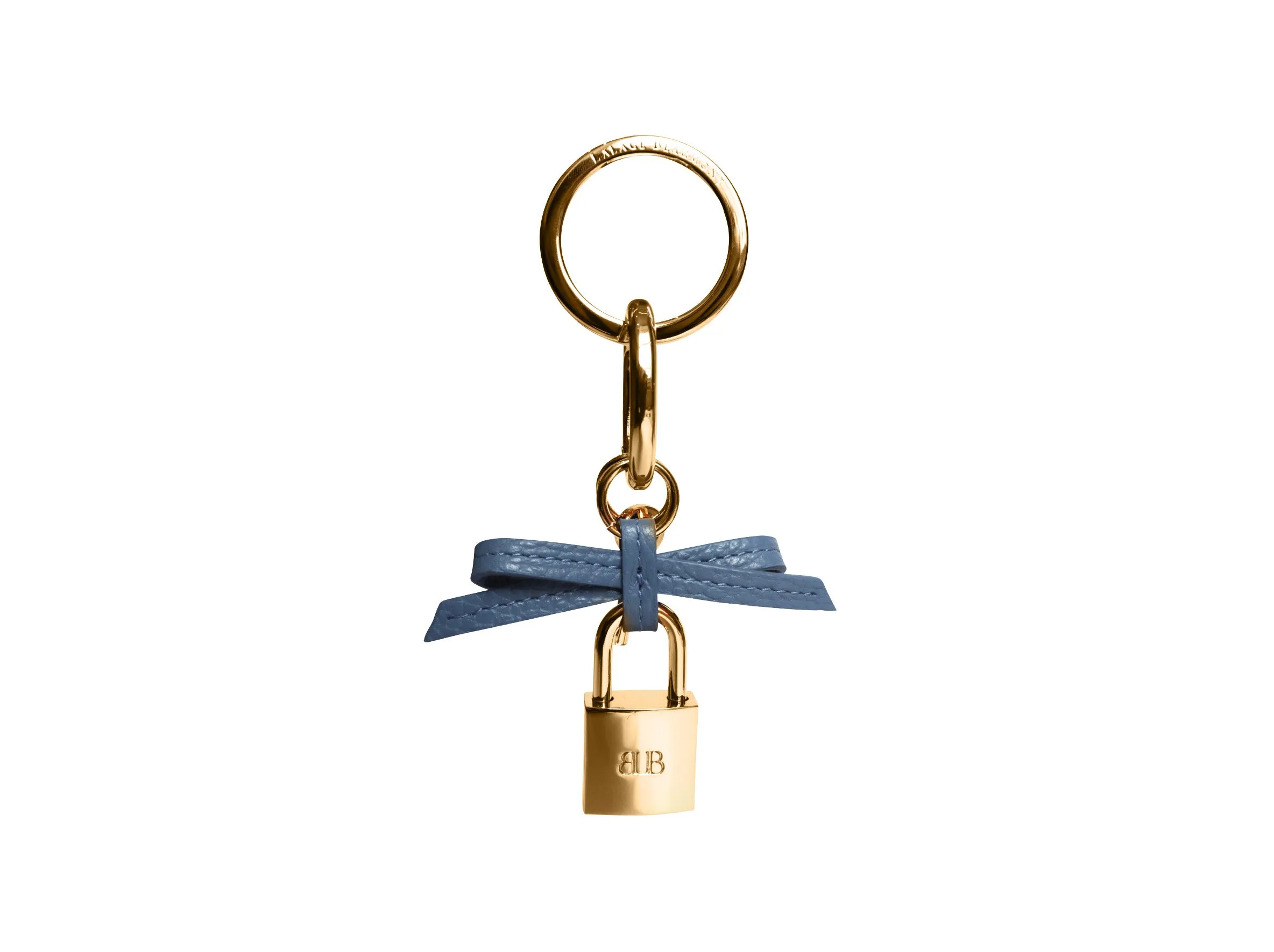Bow and Padlock Keyring/Bag Charm - Caribou - Bluebell
