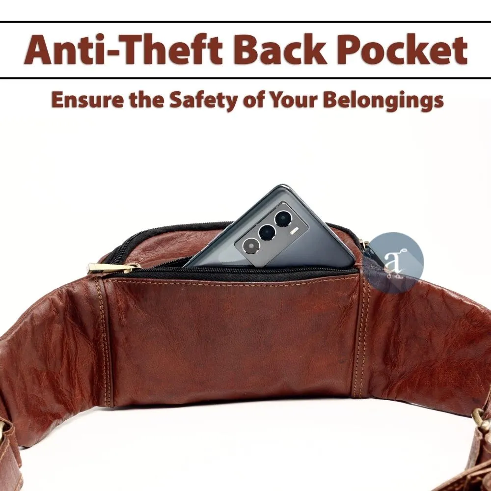 Brown Leather Fanny Pack