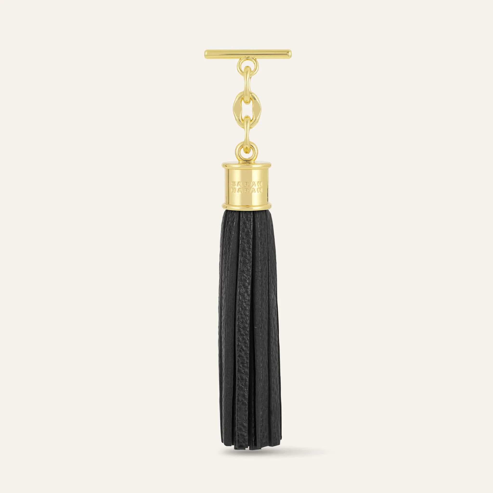 Capsule Tassel | Black with Gold hardware