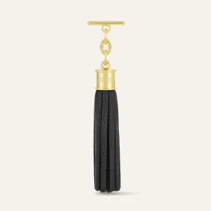 Capsule Tassel | Black with Gold hardware