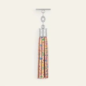 Capsule Tassel | Confetti with Silver hardware
