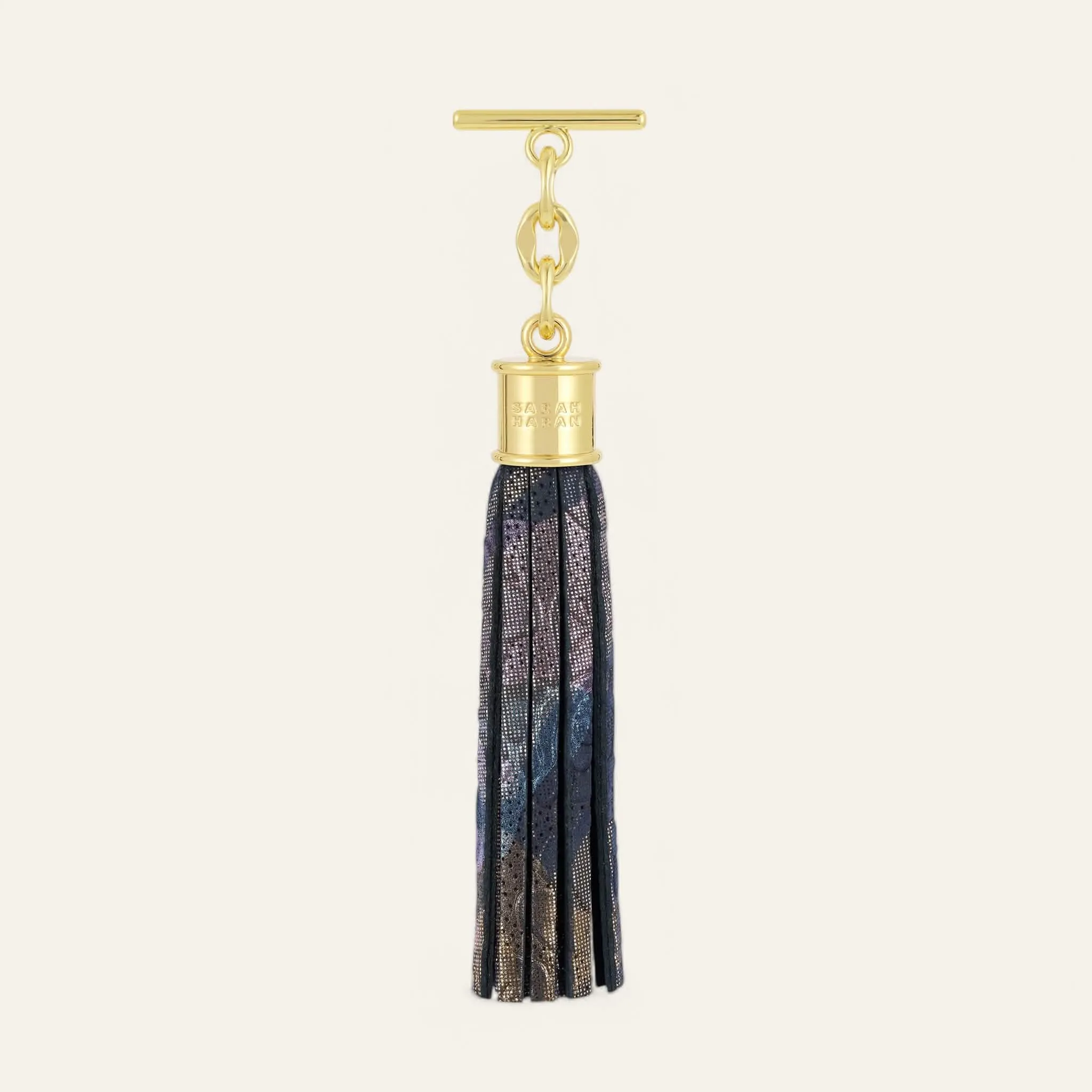 Capsule Tassel | Enchanted Forest with Gold hardware