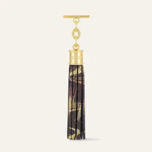 Capsule Tassel | Japanese Gardens with Gold hardware