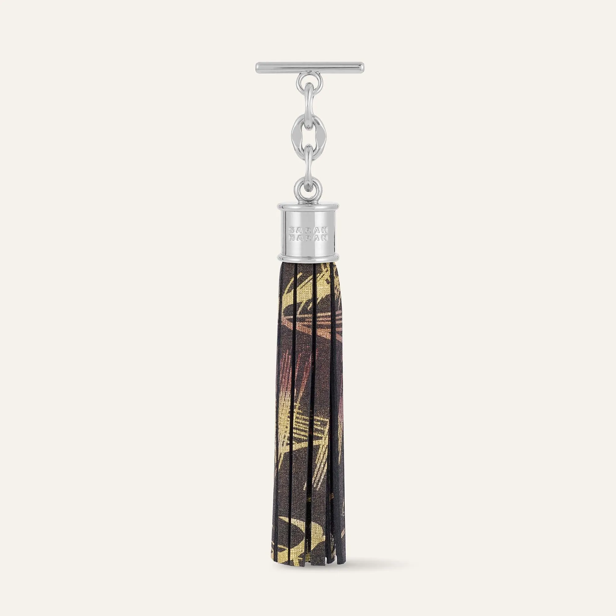 Capsule Tassel | Japanese Gardens with Silver hardware