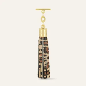Capsule Tassel | Leopard with Gold hardware