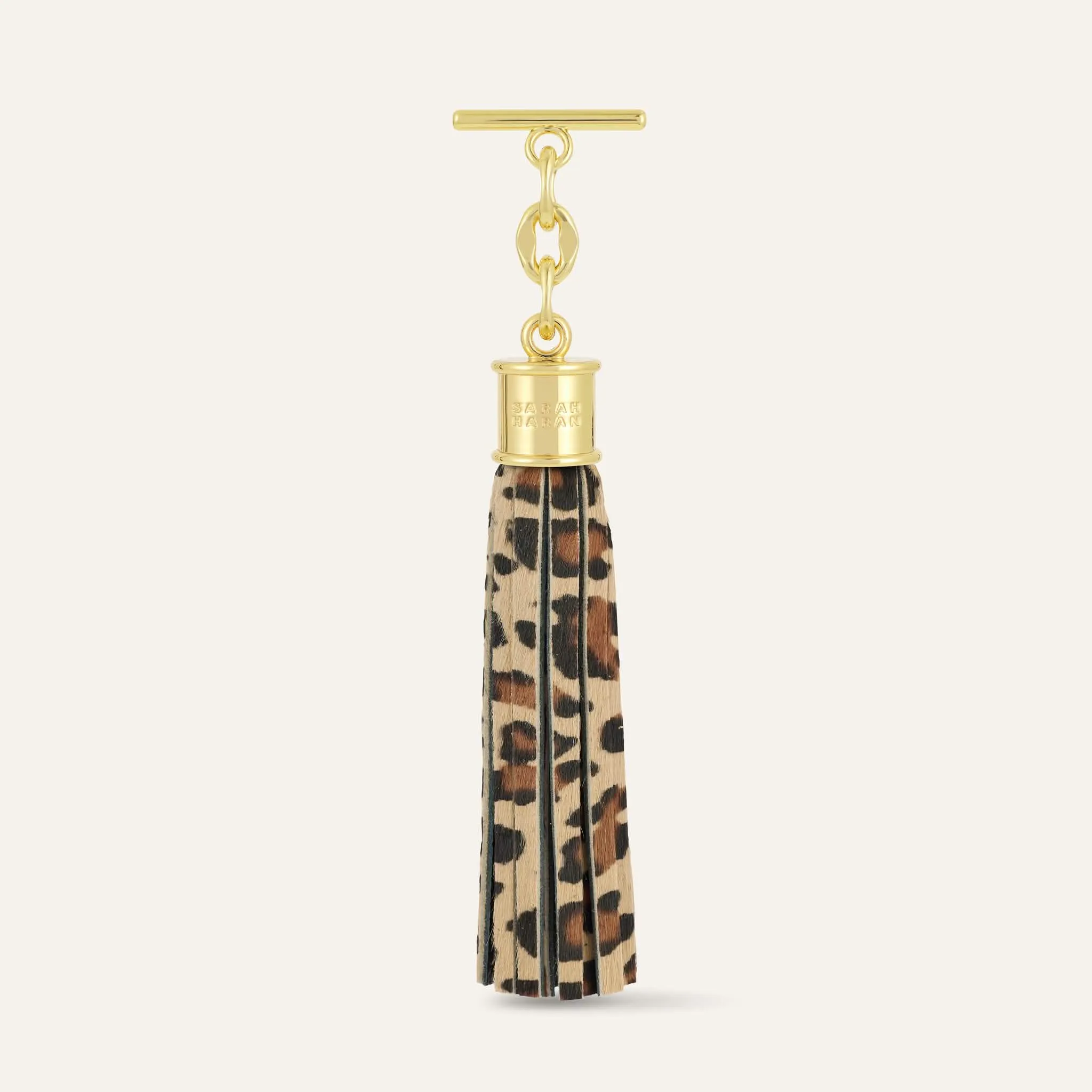 Capsule Tassel | Leopard with Gold hardware