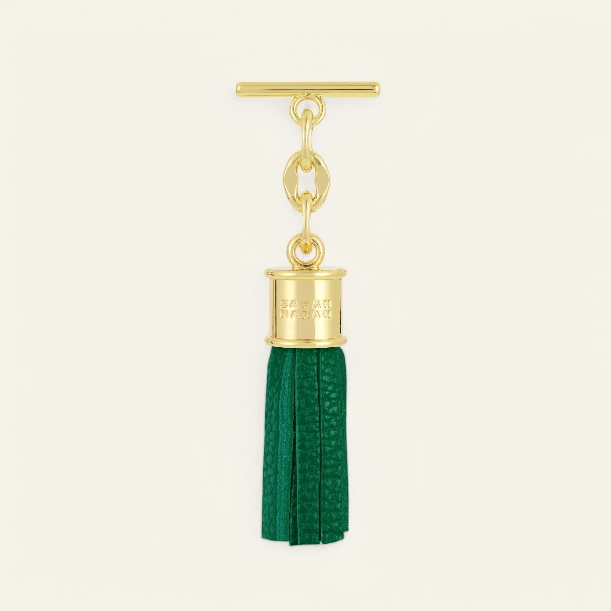 Capsule Tassel Mini | Evergreen with Gold hardware