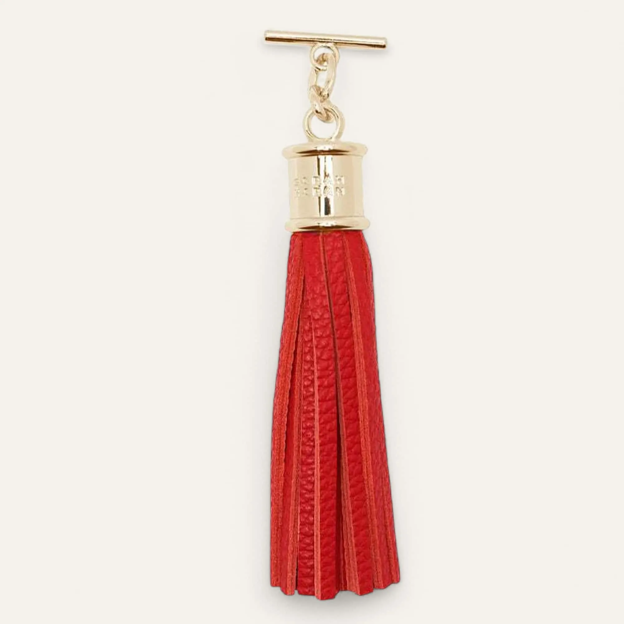 Capsule Tassel | Pillarbox Red with Gold hardware