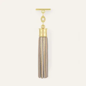Capsule Tassel | Shimmer Metallic Gold with Gold hardware