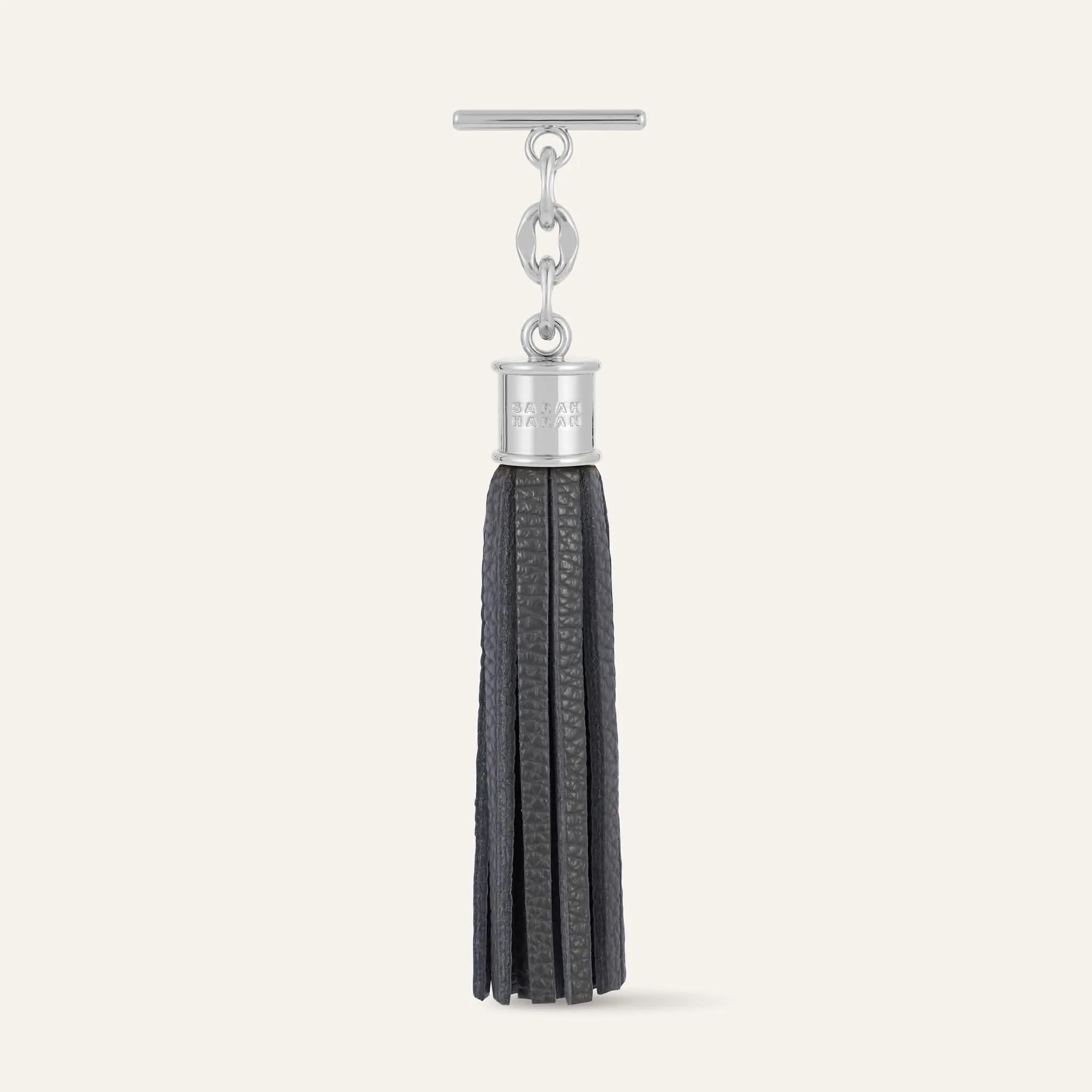 Capsule Tassel | Storm Grey with Silver hardware