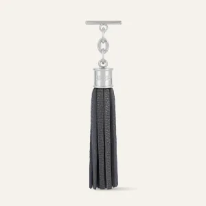 Capsule Tassel | Storm Grey with Silver hardware