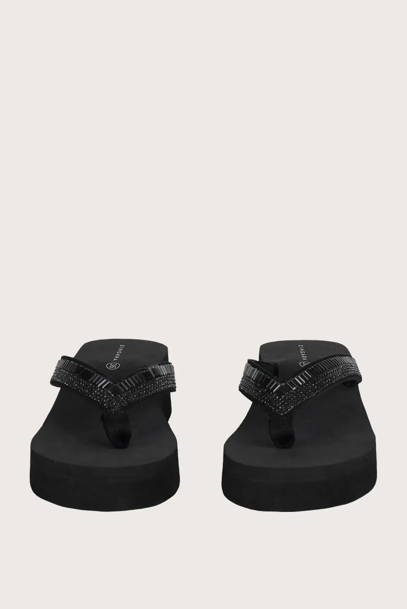 Carlota Black Platform Sandals	