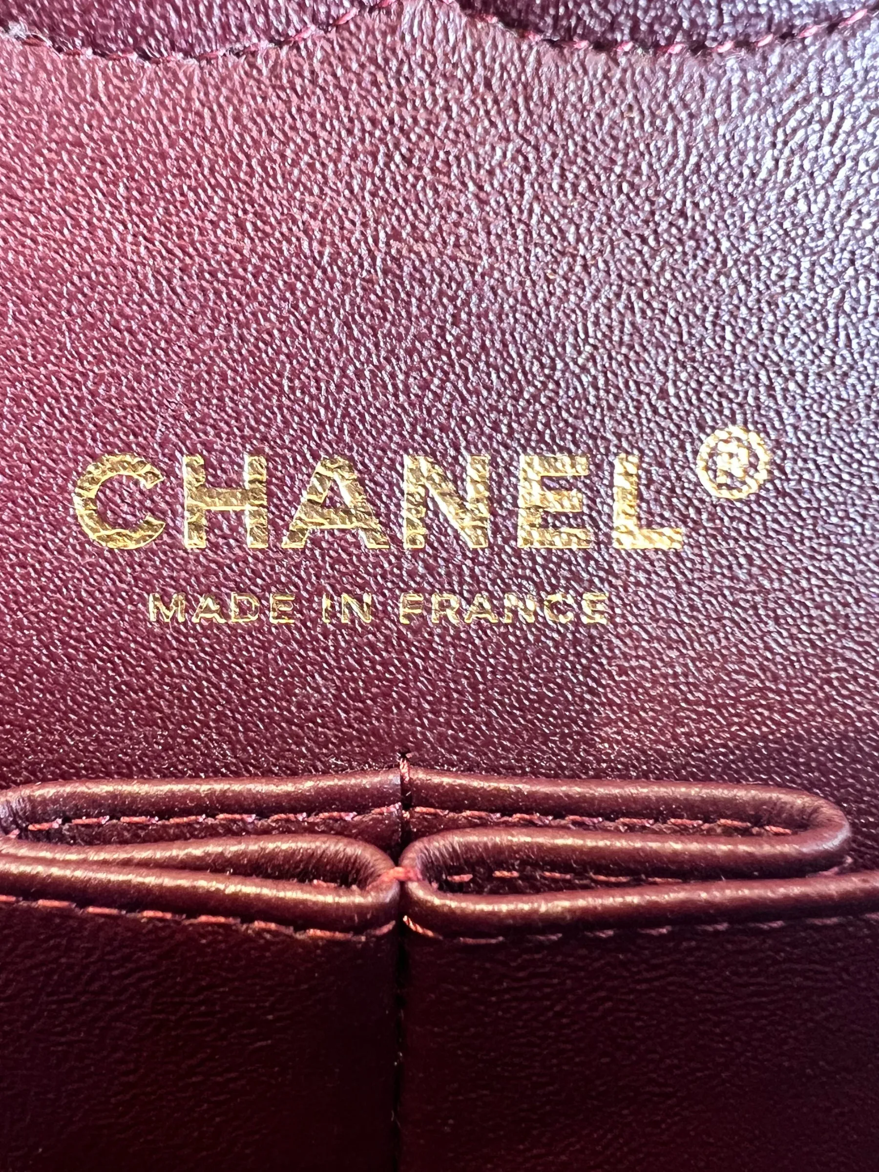 Chanel Black Lambskin Leather Medium Double Flap