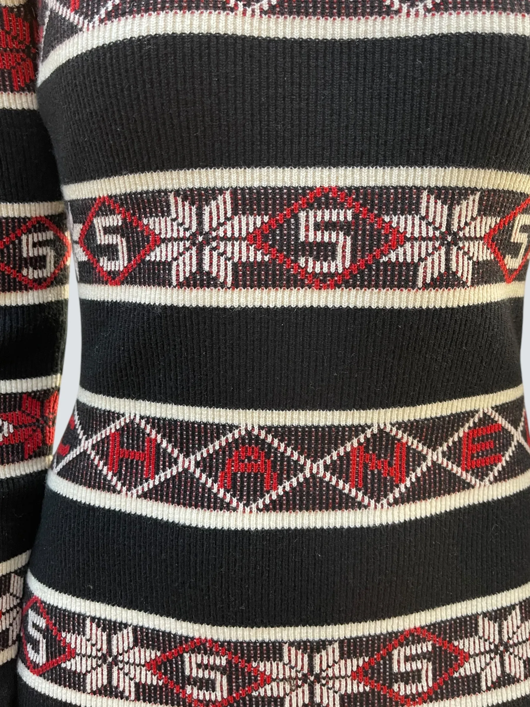 Chanel Multi Colour Cashmere Mix Dress - Size EU 36