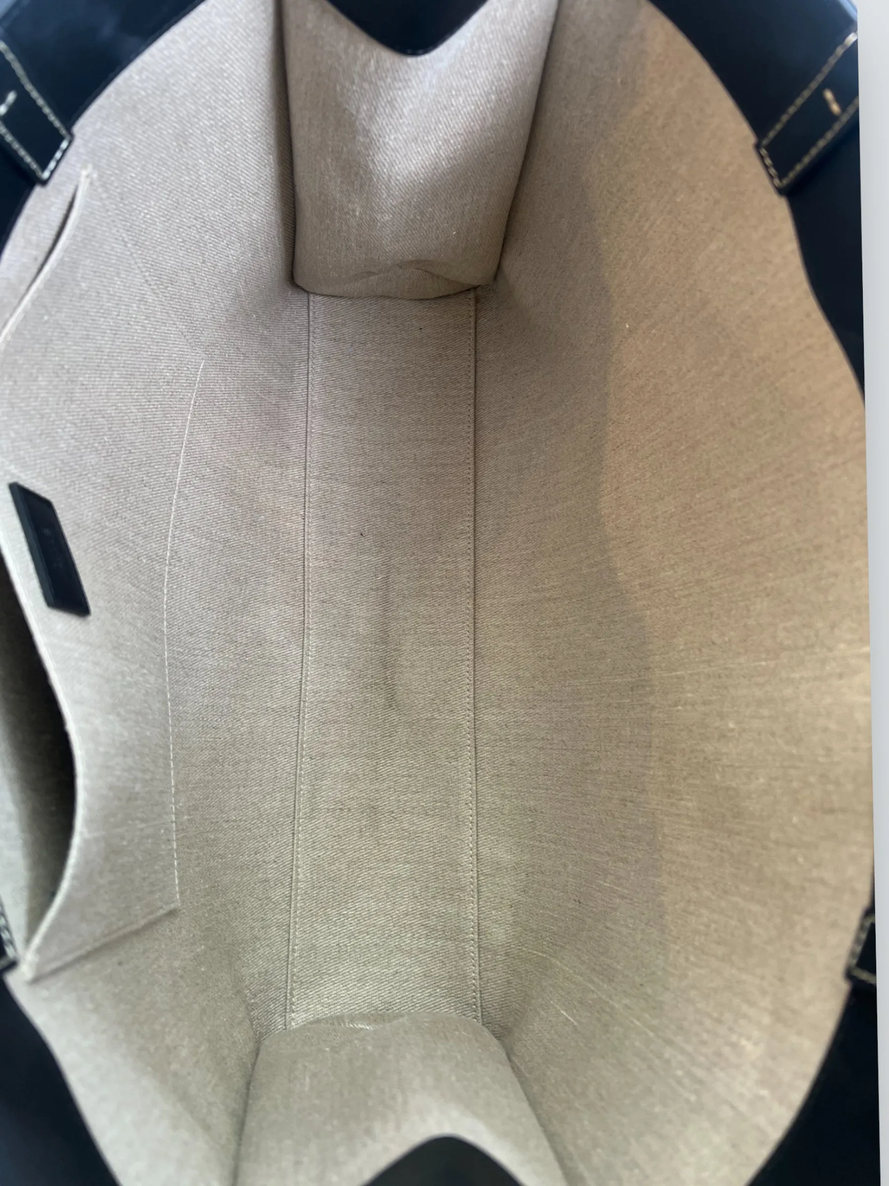 Chloe Black Soft Calfskin Leather Large Woody Tote