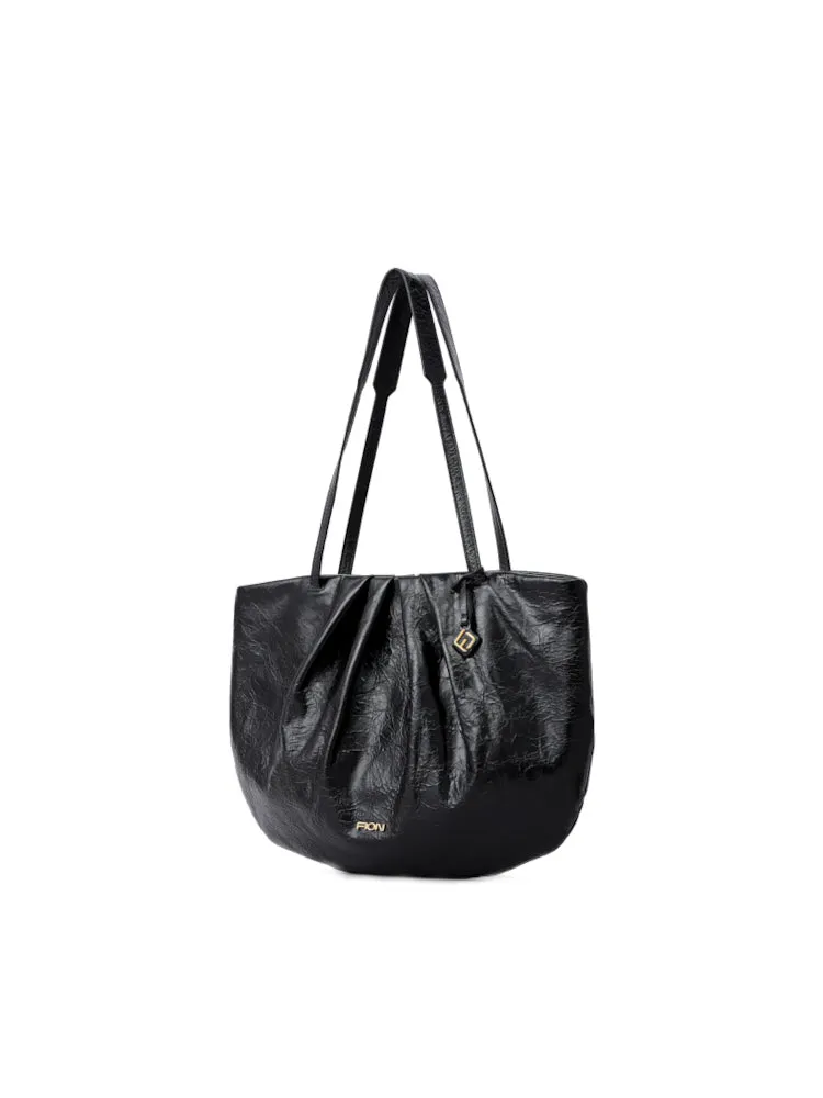 Conch Leather Shoulder Bag
